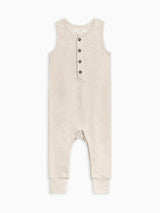 Wade Waffle Tank Romper - Heather Oat