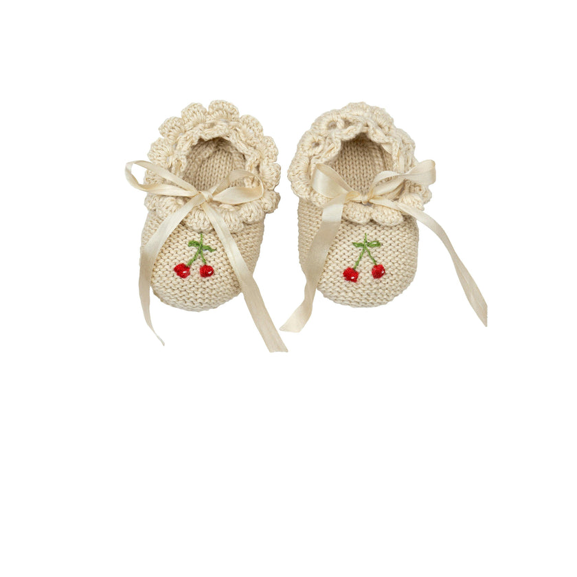 Cherry Ballerina Booties
