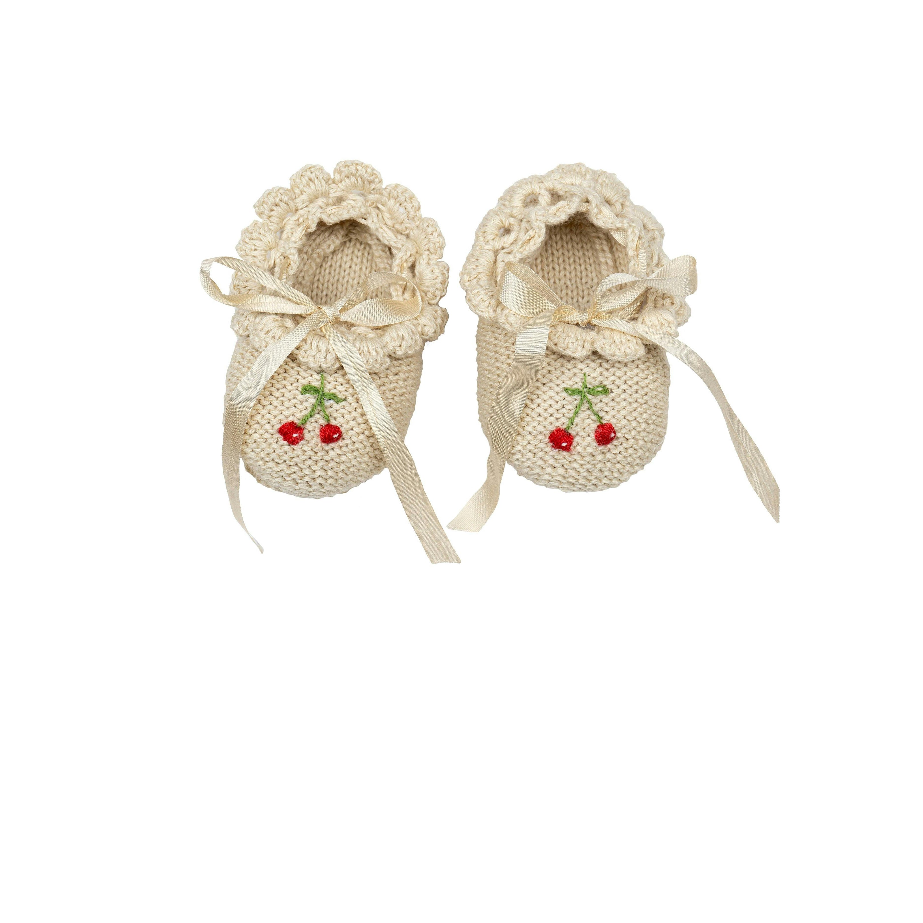 Cherry Ballerina Booties