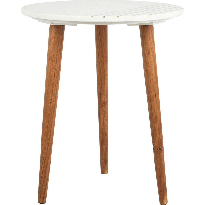 Valerie Round Marble Accent Table
