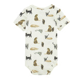Cotton Stretch Short Sleeve One Piece