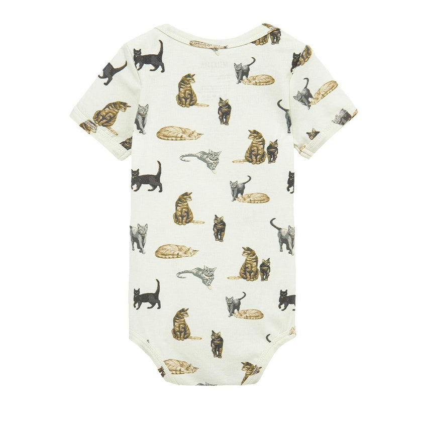 Cotton Stretch Short Sleeve One Piece