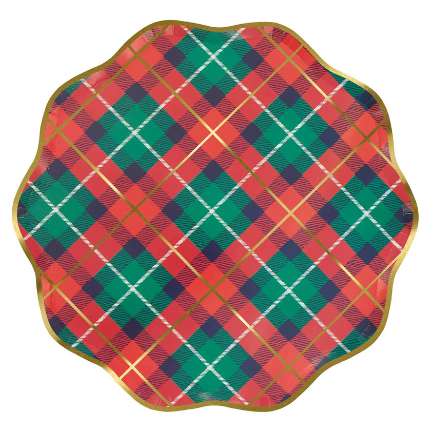 Plaid Mix Dinner Plates