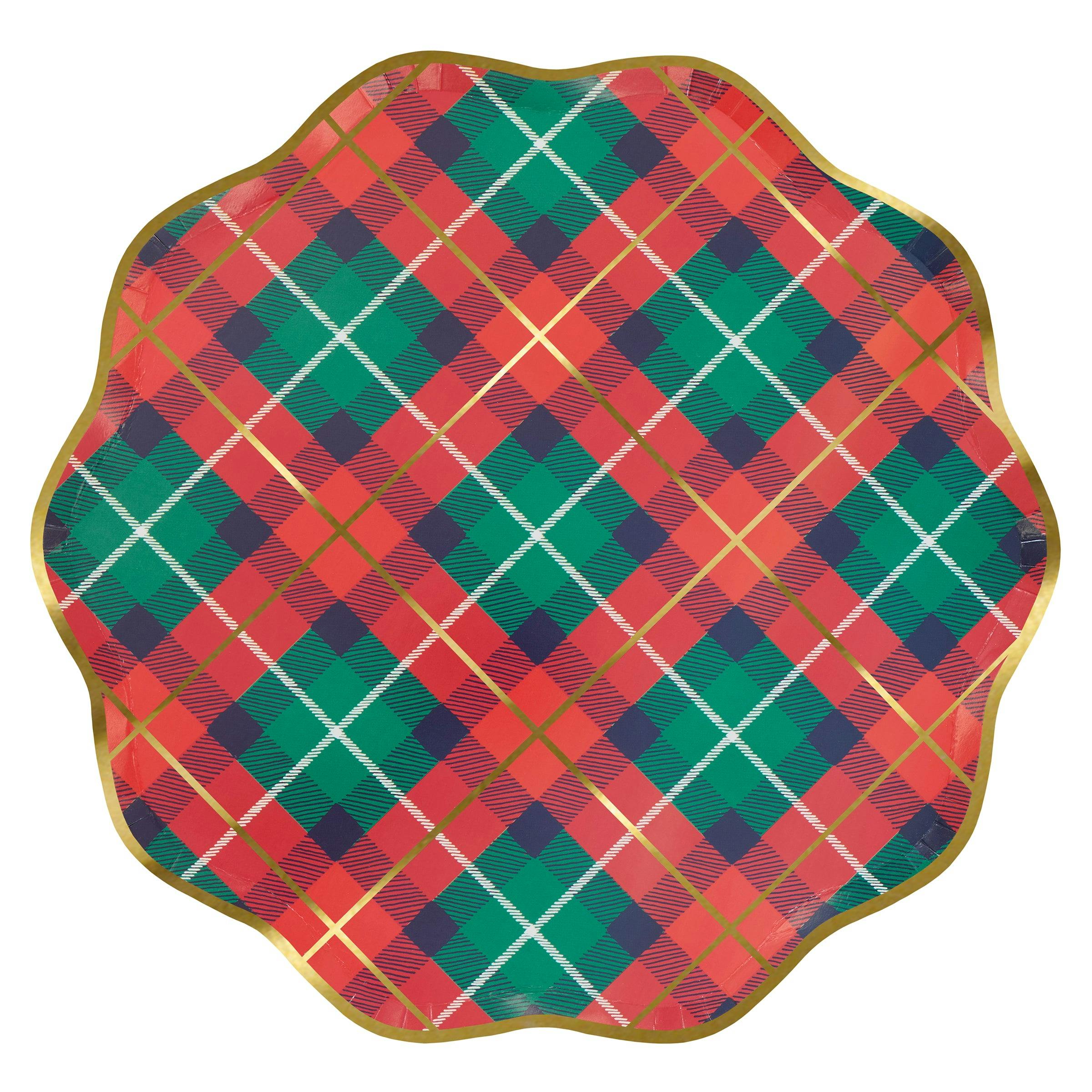 Plaid Mix Dinner Plates