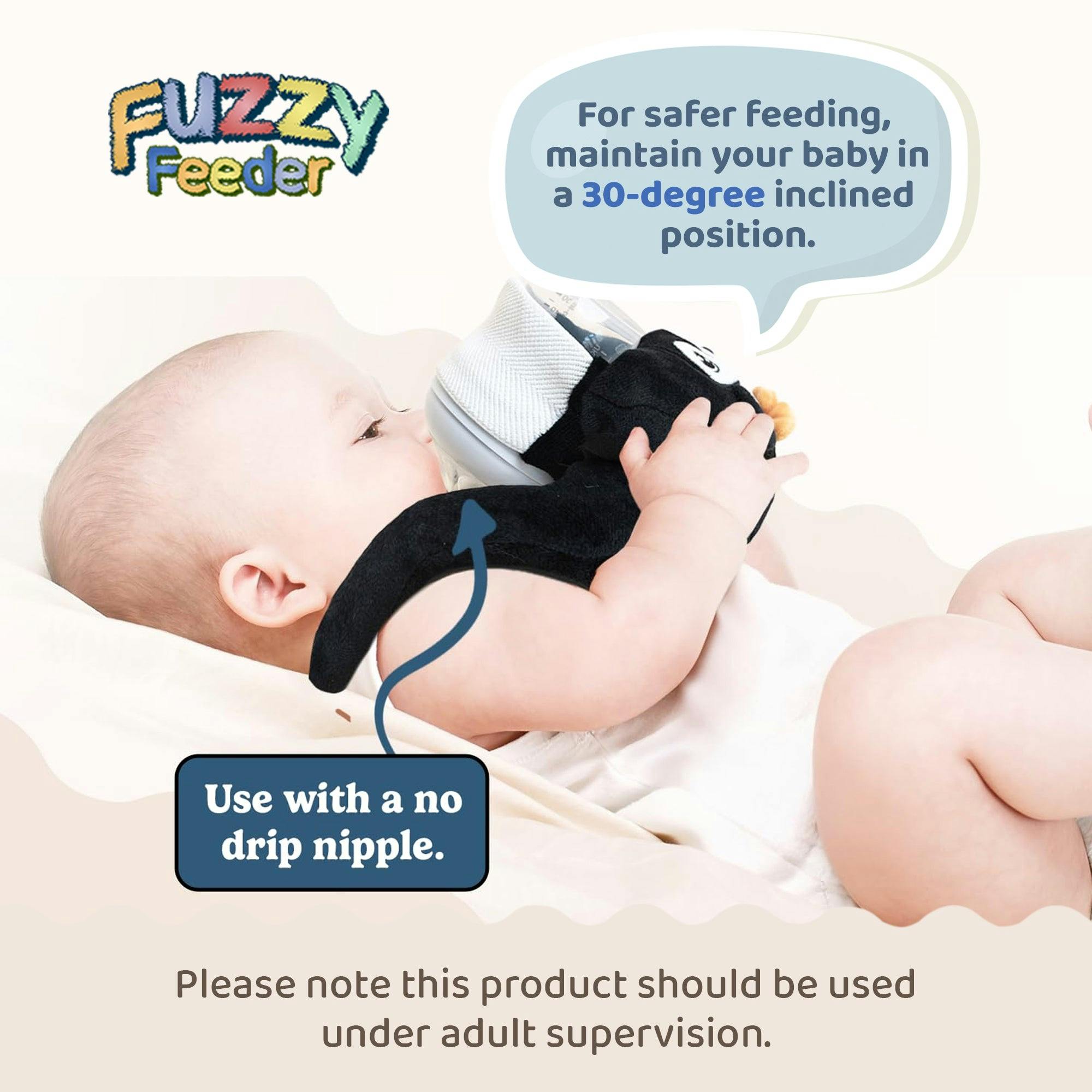 Baby Bottle Pillow Holder For Parents - Penguin