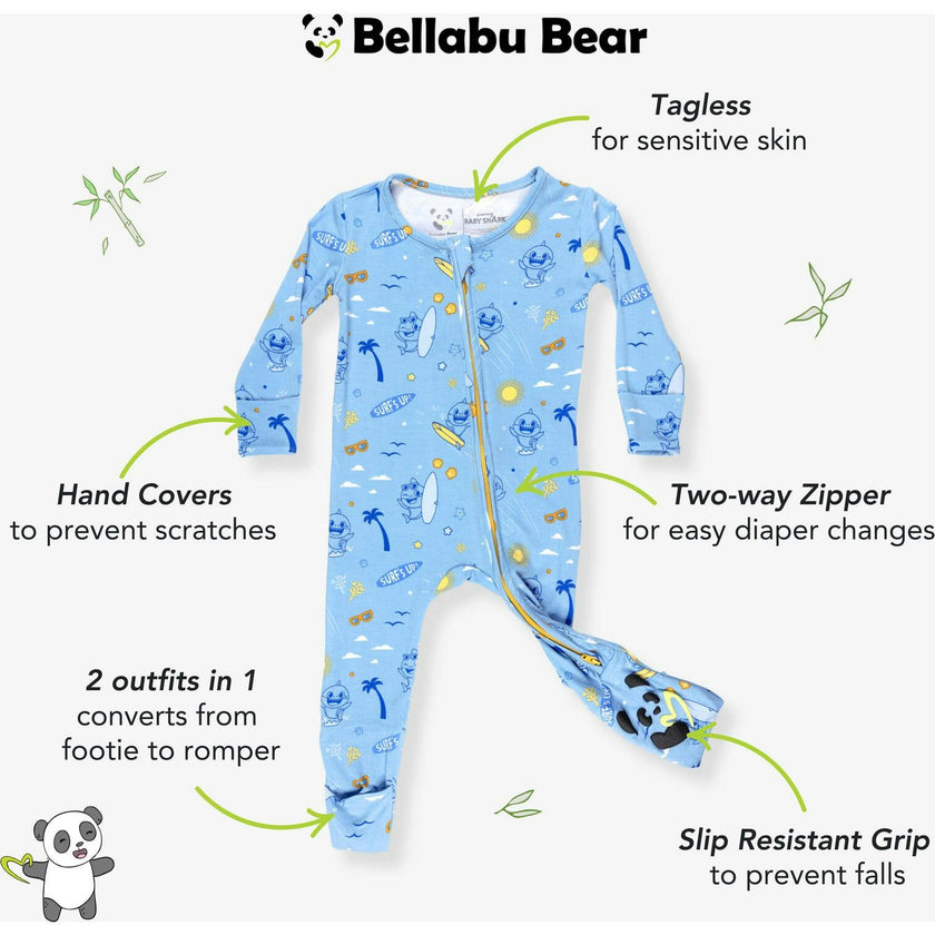 Baby Surf Bamboo Convertible Footie