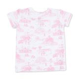 Golf Toile Pink - Loungewear Short Set