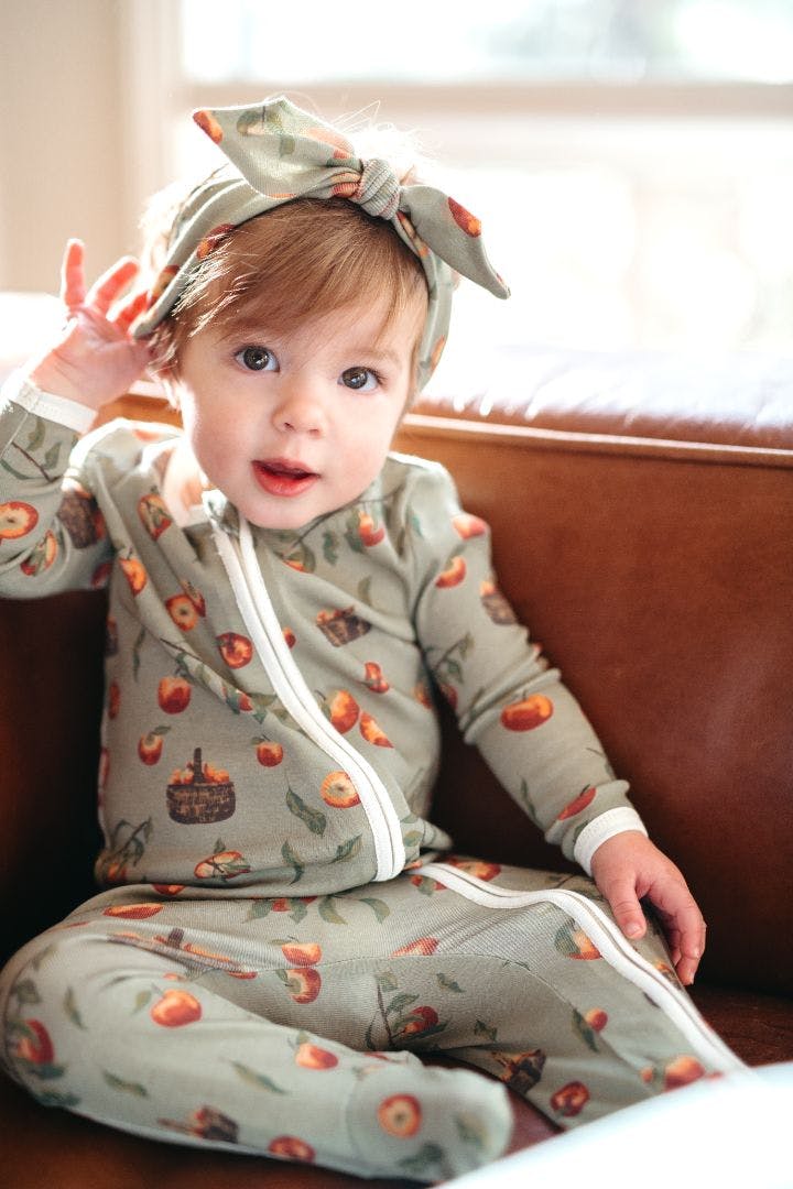 Apple Orchard Organic Cotton Knotted Headband