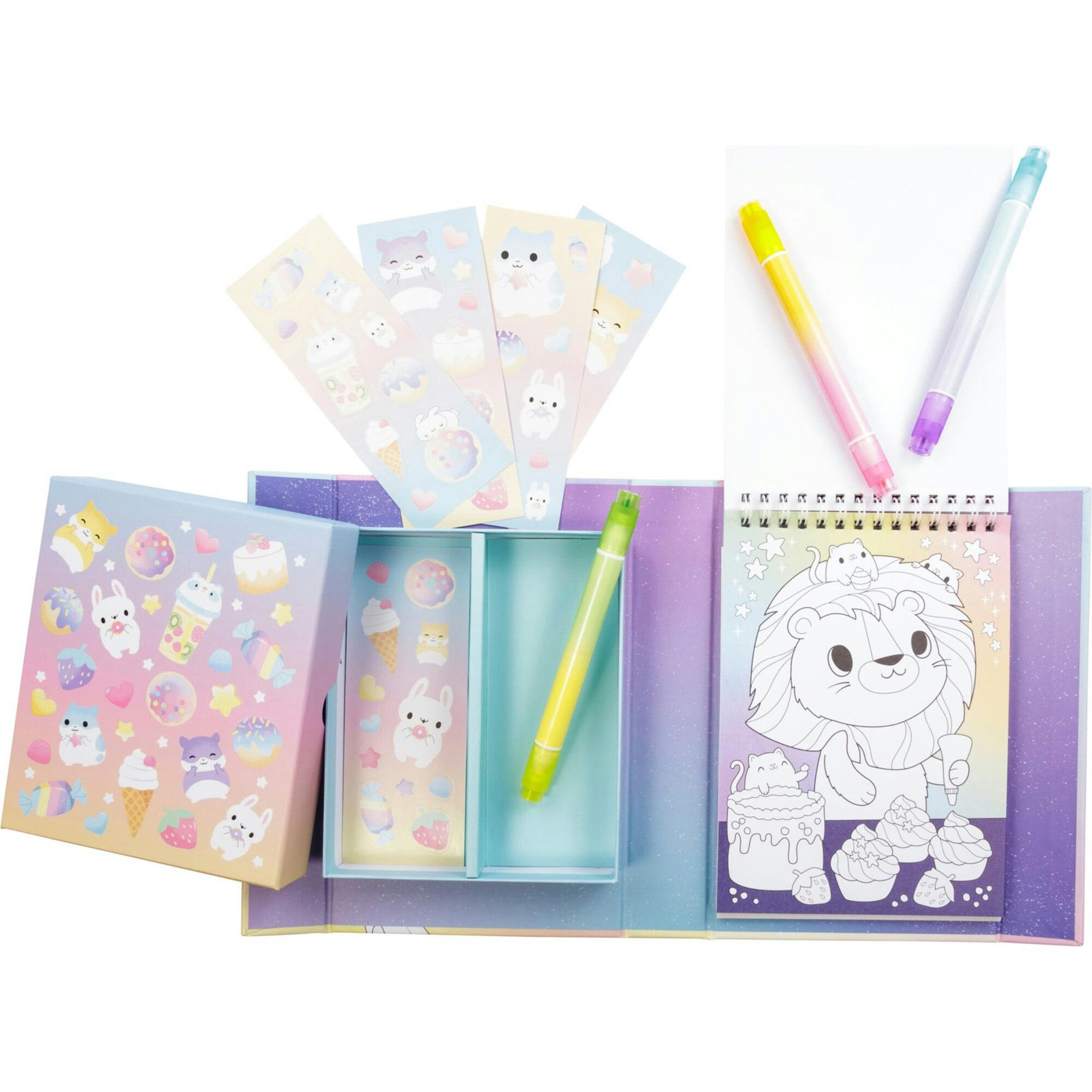 Tribe: Pastel Coloring Set - Kawaii Café -Activity Set
