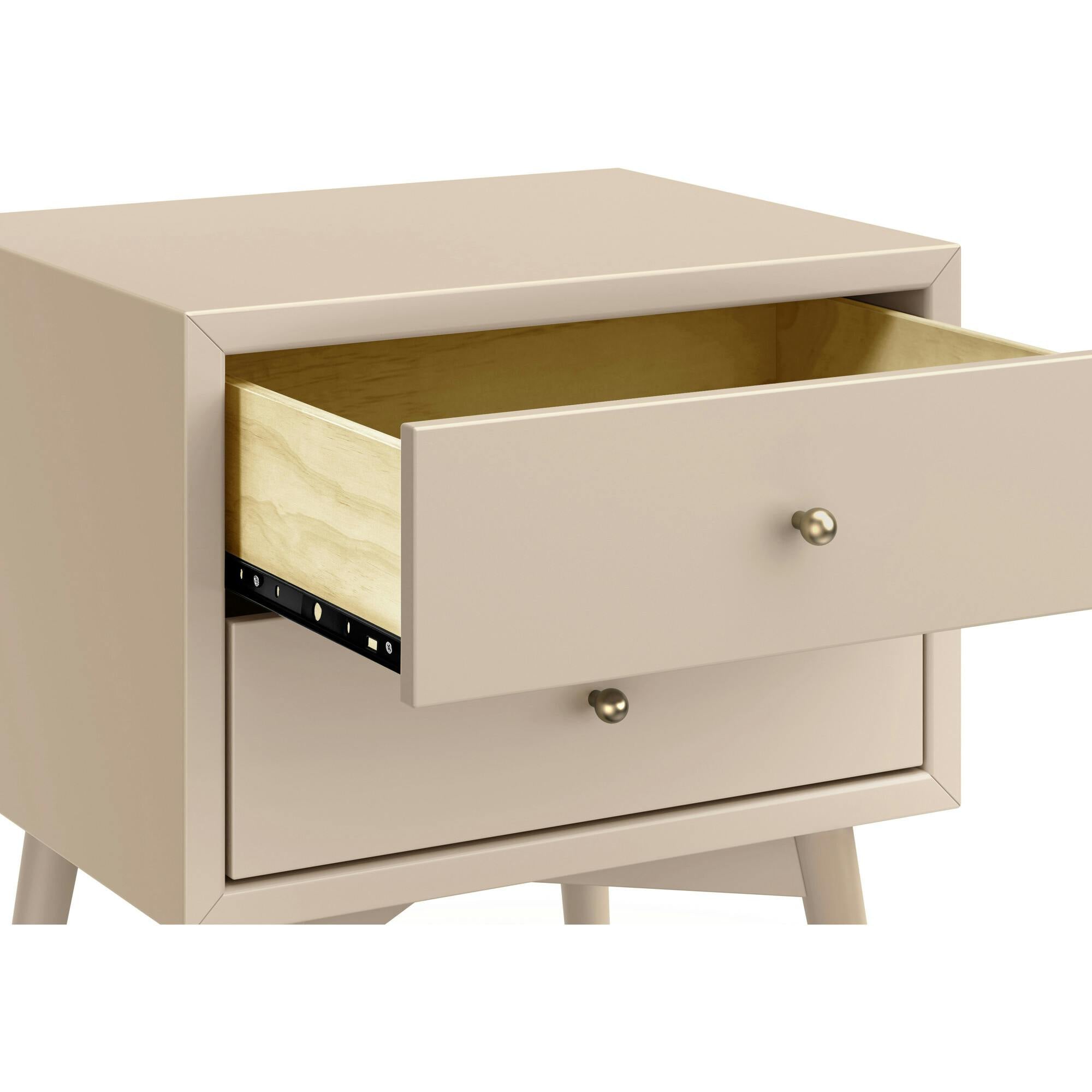 Palma Assembled Nightstand in Taupe