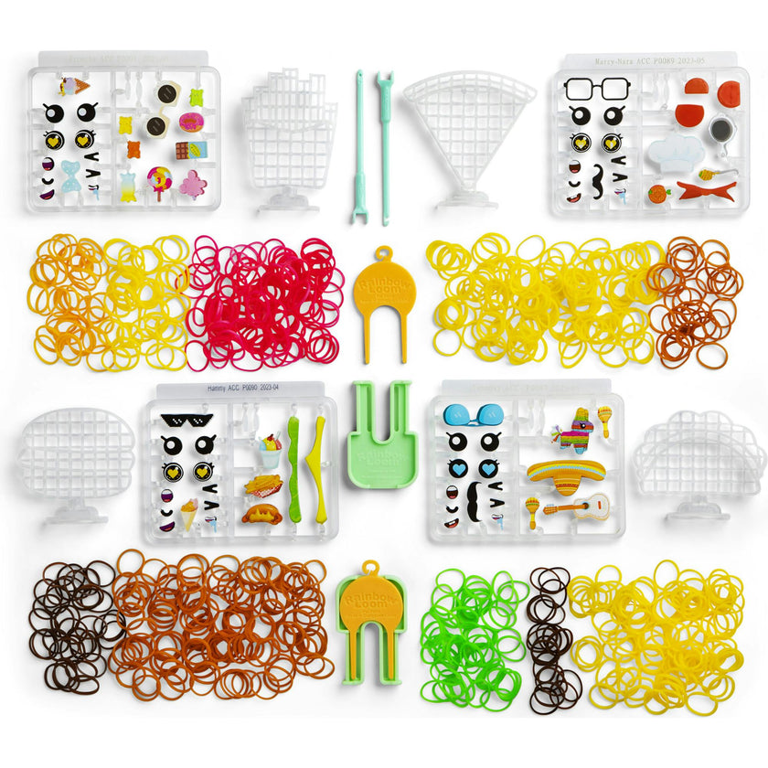 Rainbow Loom: Loomies Food Figurines - 4 Character Rubber Band Kit