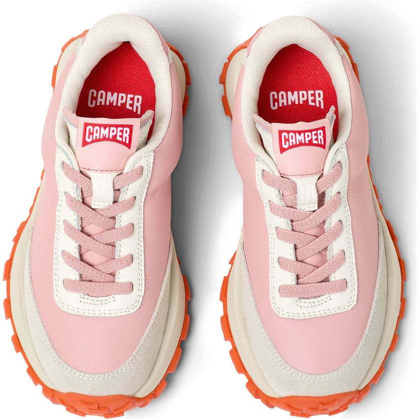 Kids Drift Trail Leather & Nubuck Vintage Sneakers, Pink