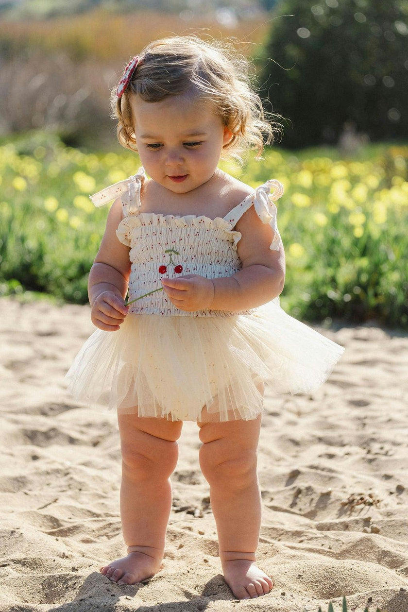 Cherry Tutu in Red Dot