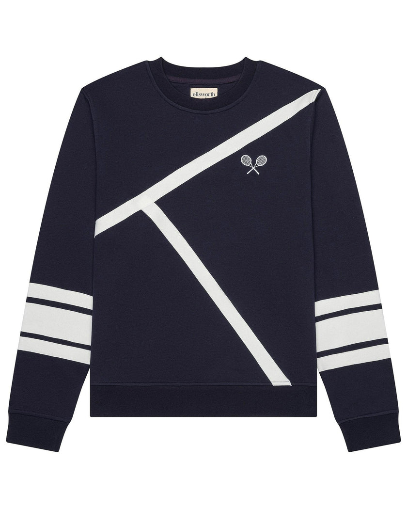 Elle Sweatshirt - Tennis Lines
