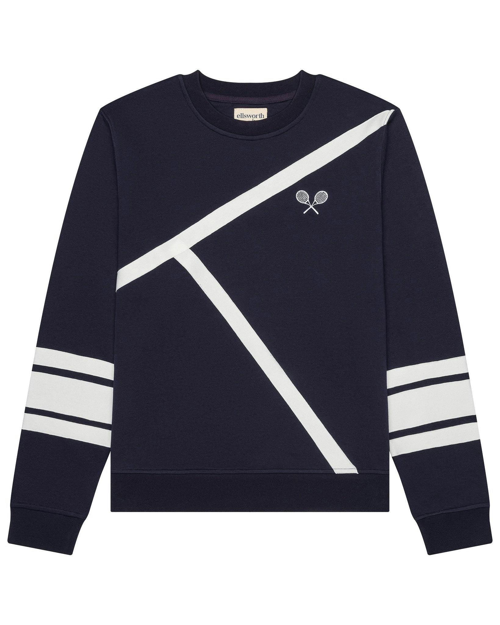 Elle Sweatshirt - Tennis Lines