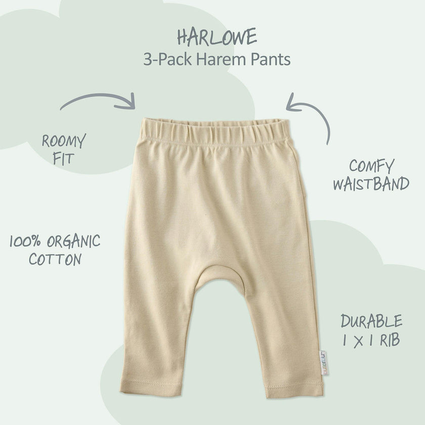 HARLOWE 3-Pack Harem Baby Pants