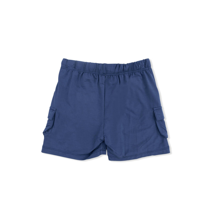 Soccer Balls Playing Soccer  Blue - Crew Neck Tee with Cargo Short