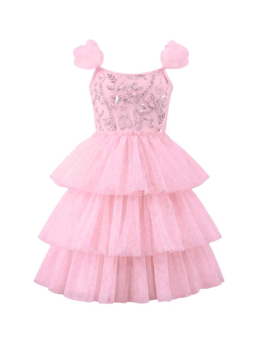 Beaded Tulle Shimmer Dress