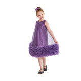 Purple Serenata Glitter Tulle Dress