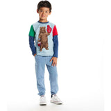 Kids Color Blocked Graphic Tee