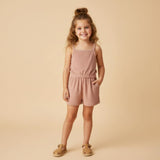 Organic Tank Romper - Clay