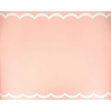 Scalloped Edge Pink Table Runner