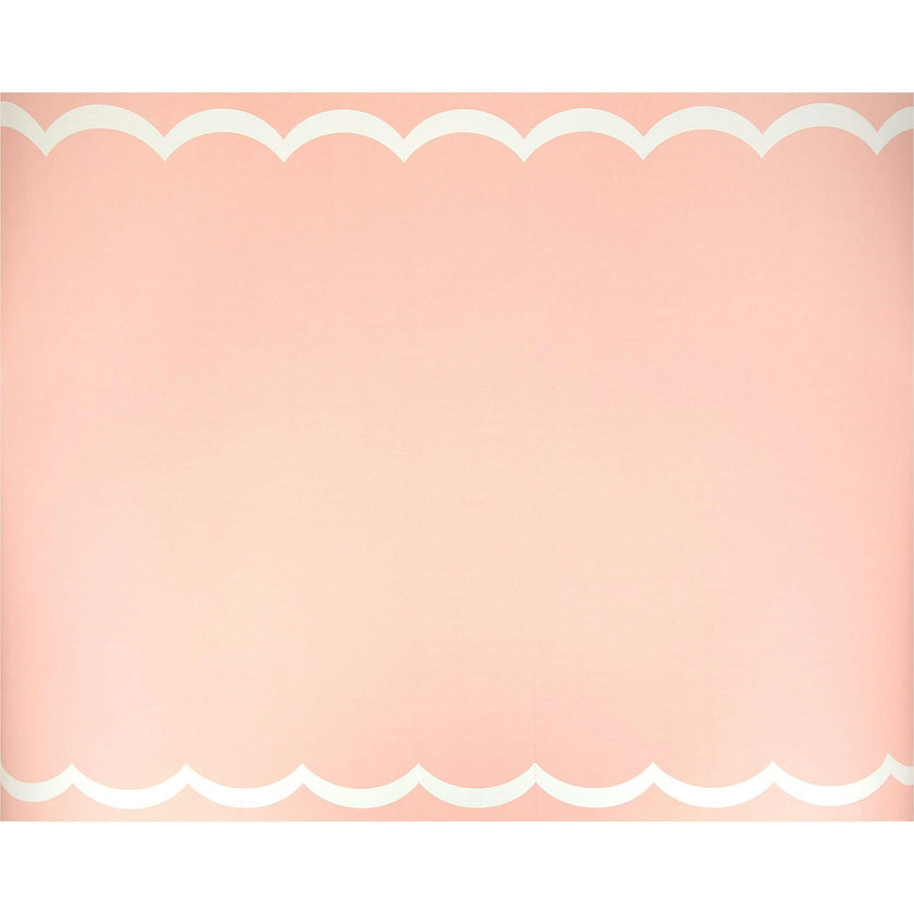 Scalloped Edge Pink Table Runner