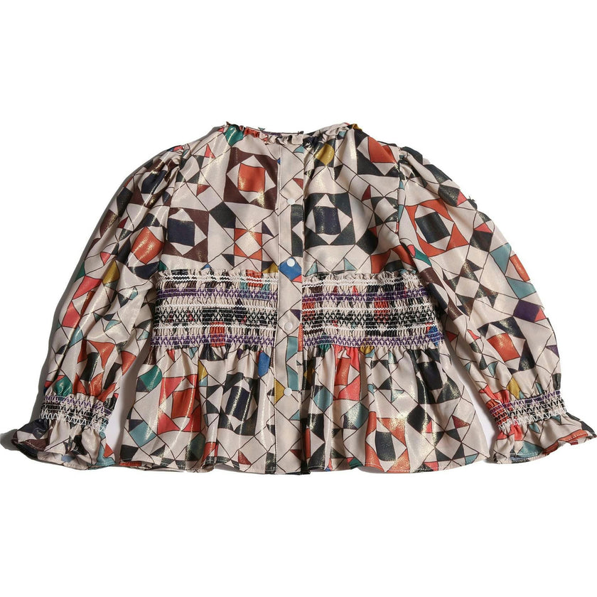 LUNA SMOCKED BLOUSE