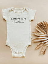 Grandpa is my Bestie Organic Baby Bodysuit