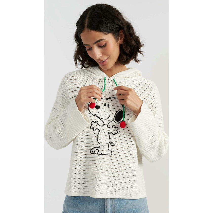 Cotton Snoopy Crochet Hoodie