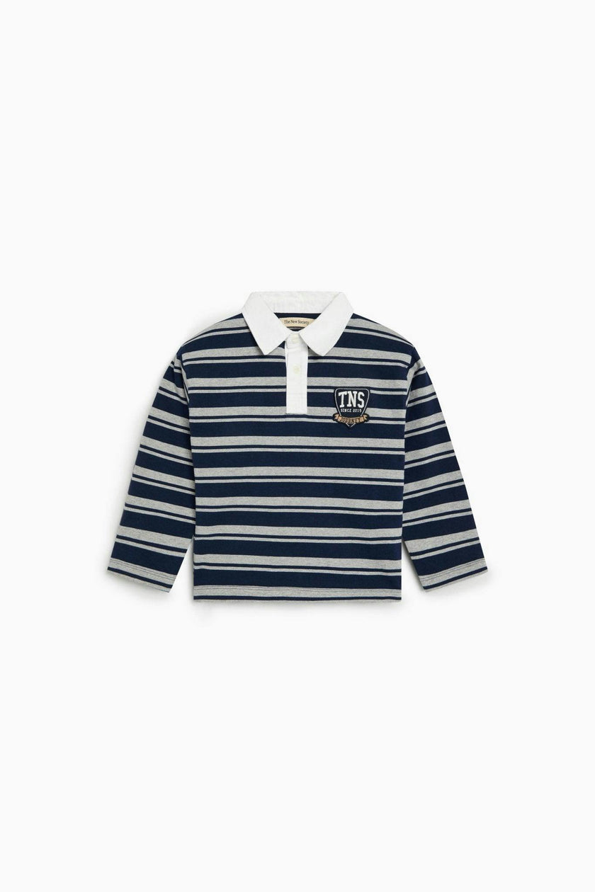 Glowee Polo Black Iris Stripe