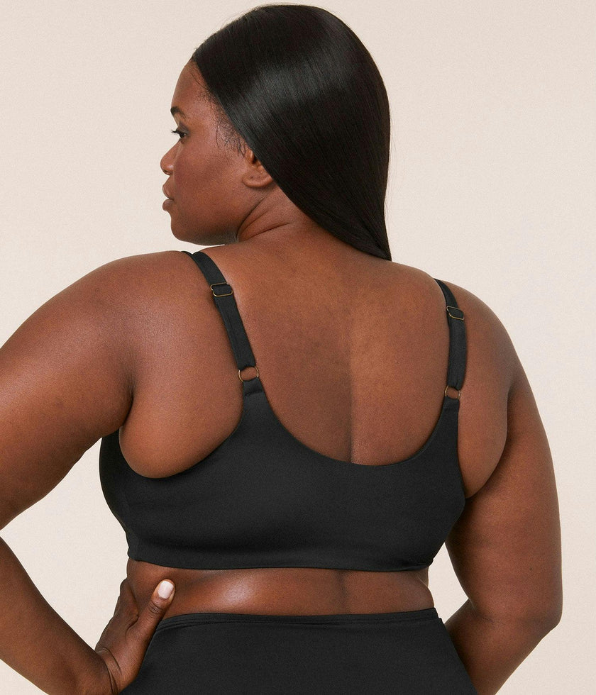 The Maui Bikini Top - Eco Nylon - Black