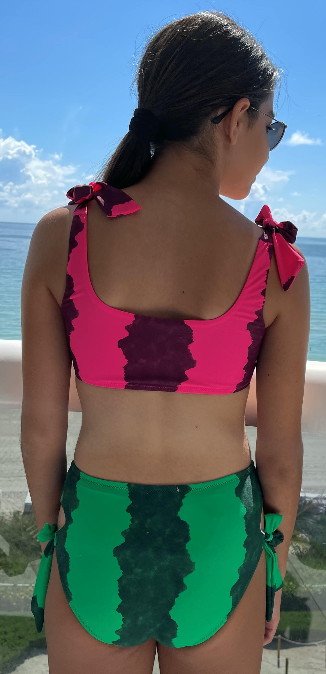 June Tie-Shoulder Sleeveless Two-Piece Bikini