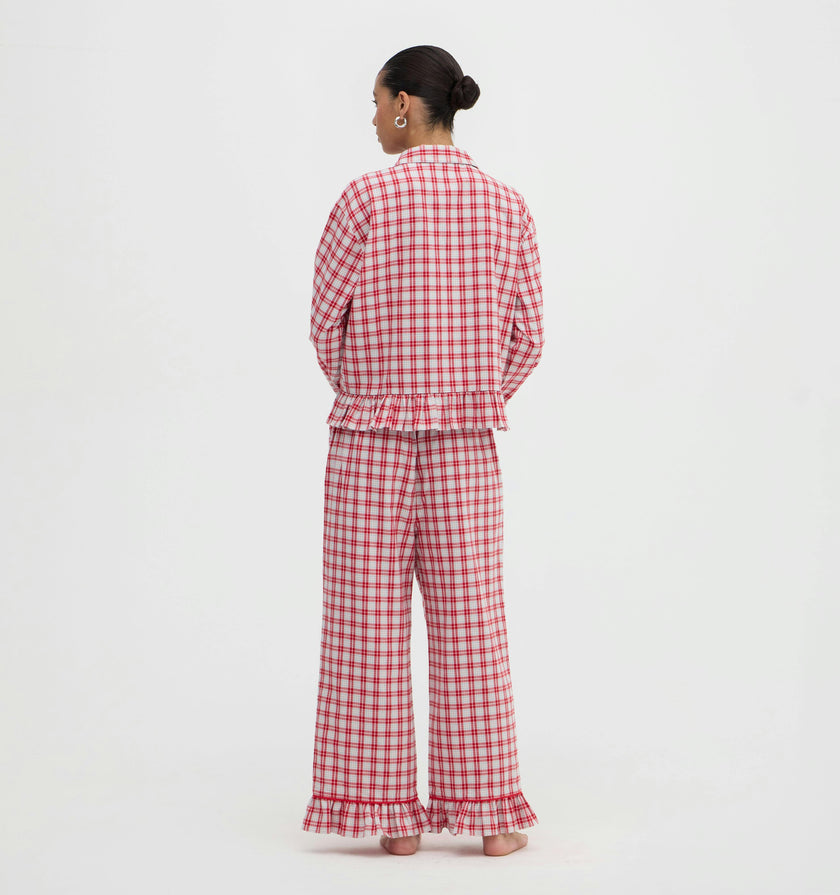The Marnie Pajama Set - Peppermint Tartan