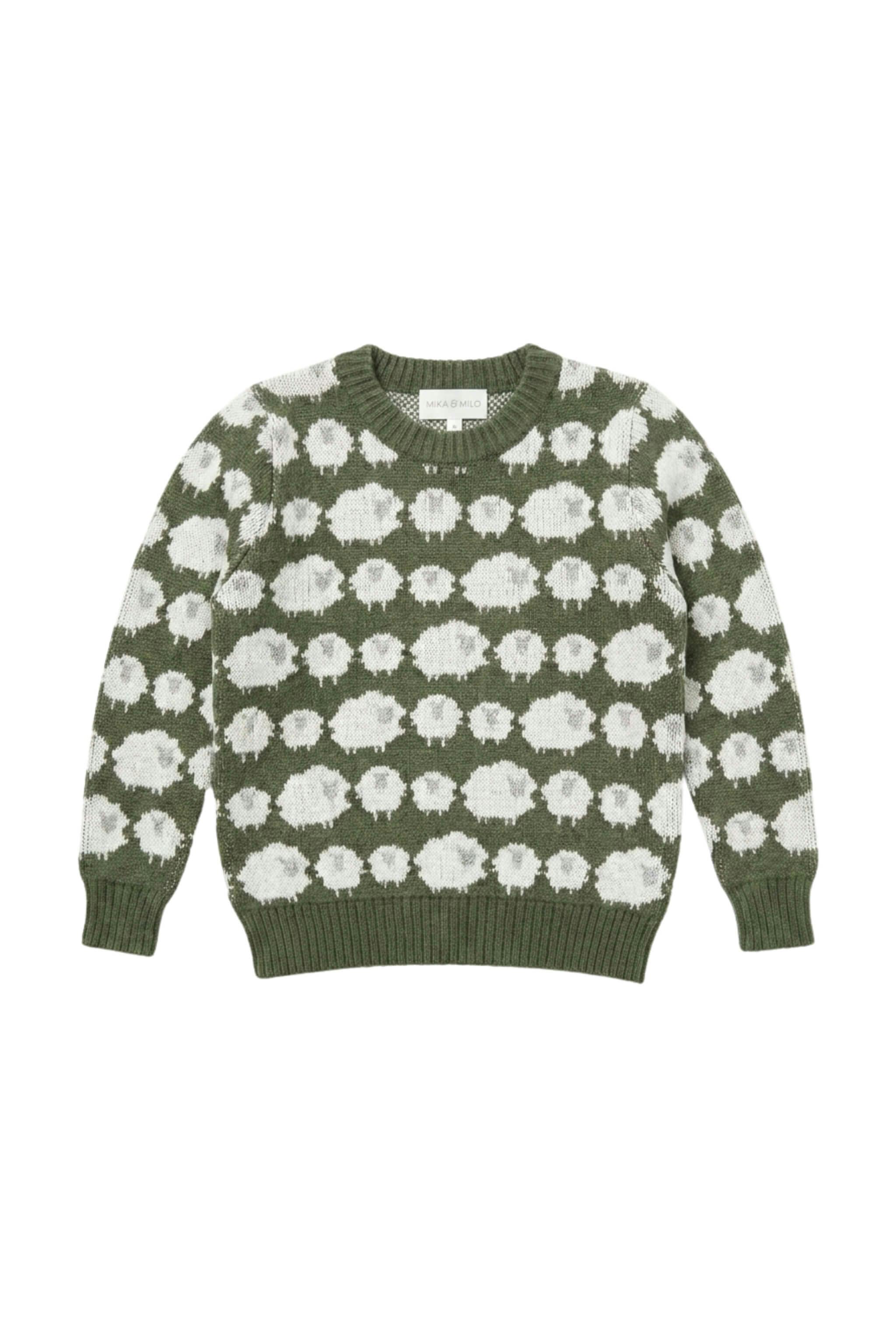 Flock of Sheep Jumper | Avocado