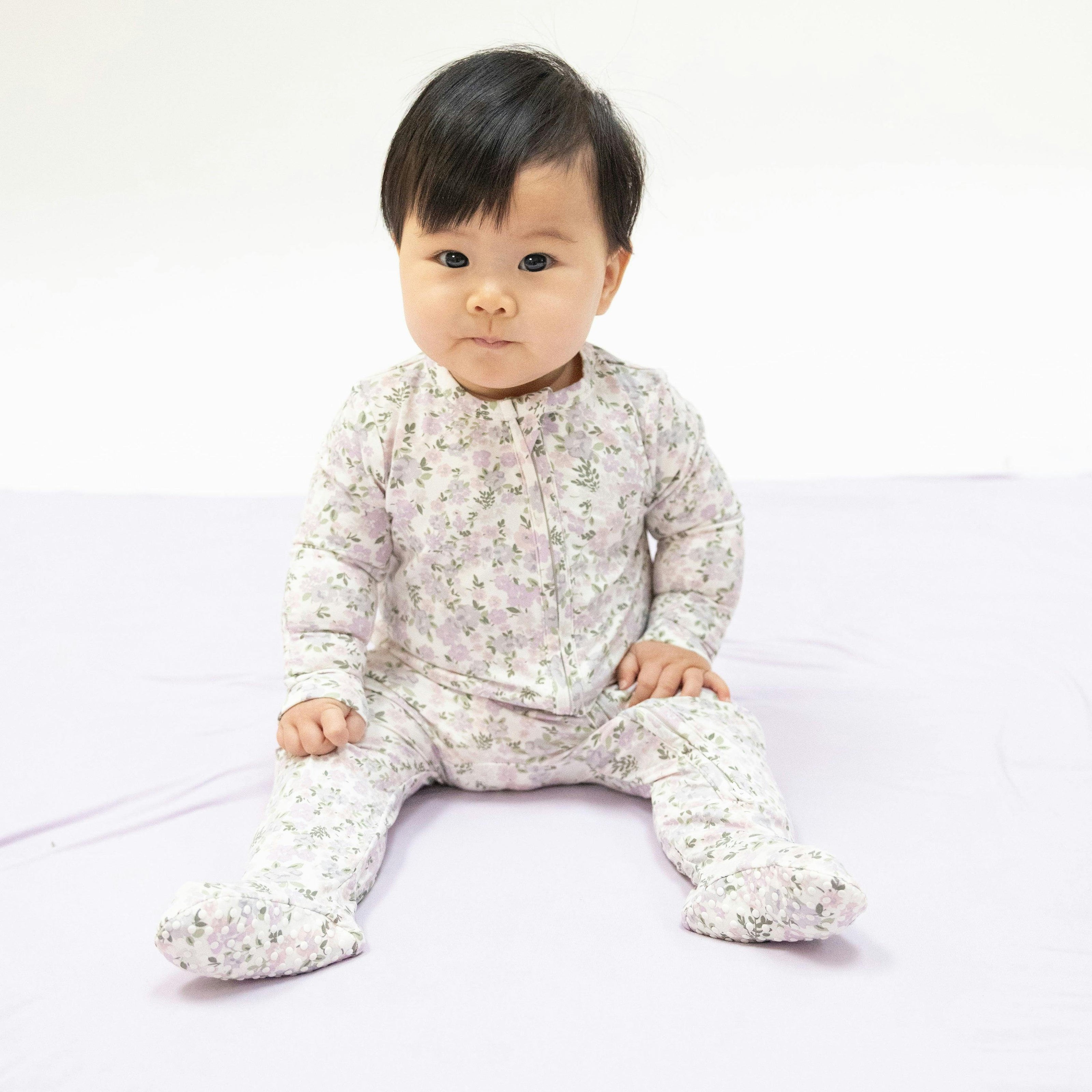Shannon Floral - 2 Way Zipper Footie