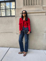 The Amal Cardigan -  Red