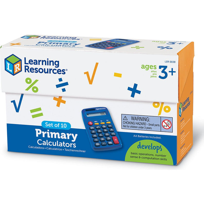 Primary Calculator Set of 10