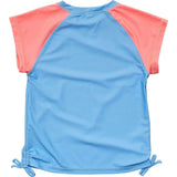 Cornflower Peach Sleeve SS Rash Top