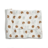 Bamboo Muslin Swaddle Blanket in Busy Bees