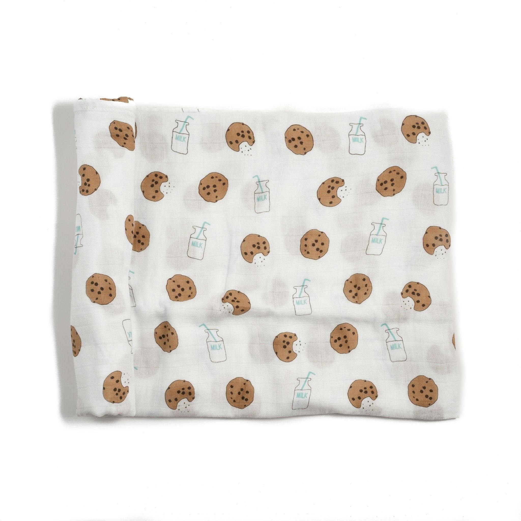 Bamboo Muslin Swaddle Blanket in Busy Bees