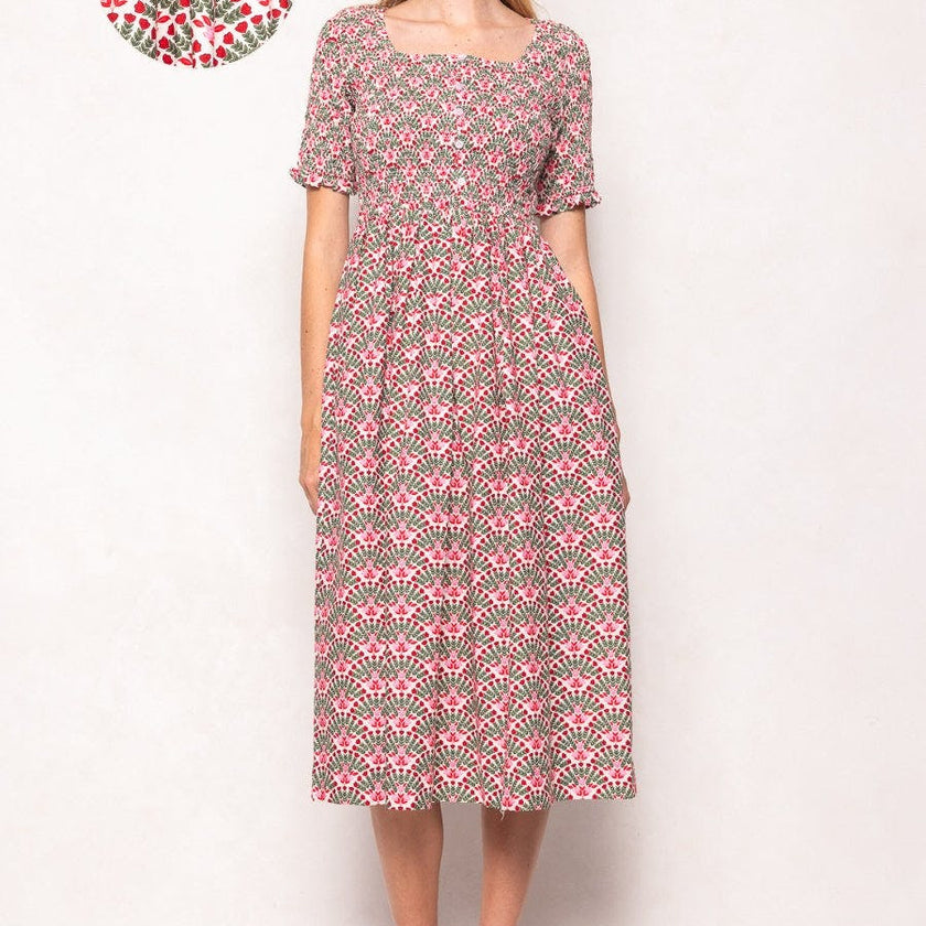 Parker Dress in Floral Fan