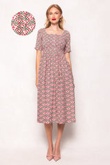 Parker Dress in Floral Fan