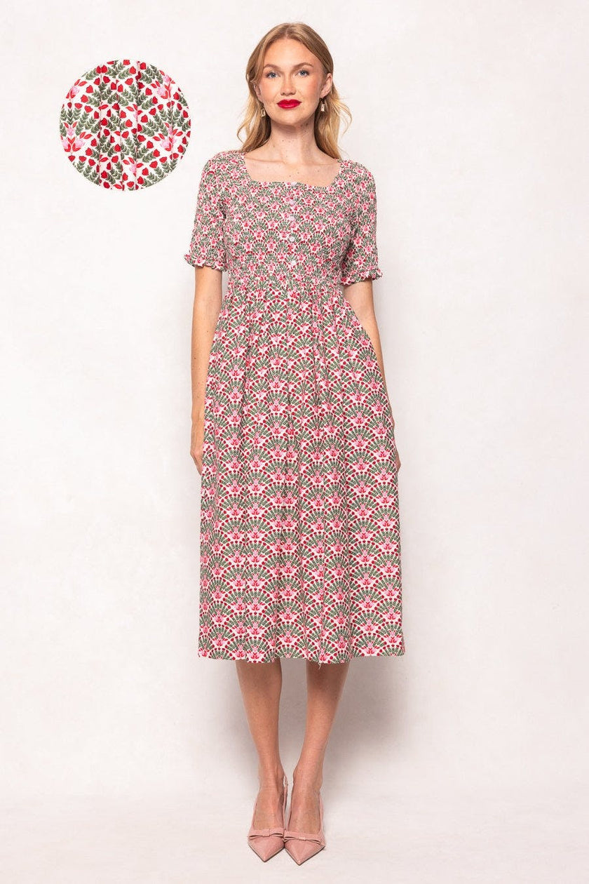 Parker Dress in Floral Fan