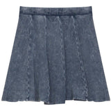 Distressed Short Panel Skirt