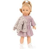 Gotz Jessica “Grey Cats” Precious Day Doll – 18" Standing Girl with Sleeping Eyes