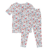 girls mercado bloom short sleeve pima pajamas set
