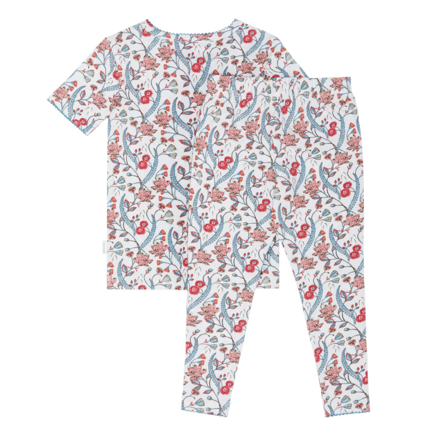 girls mercado bloom short sleeve pima pajamas set