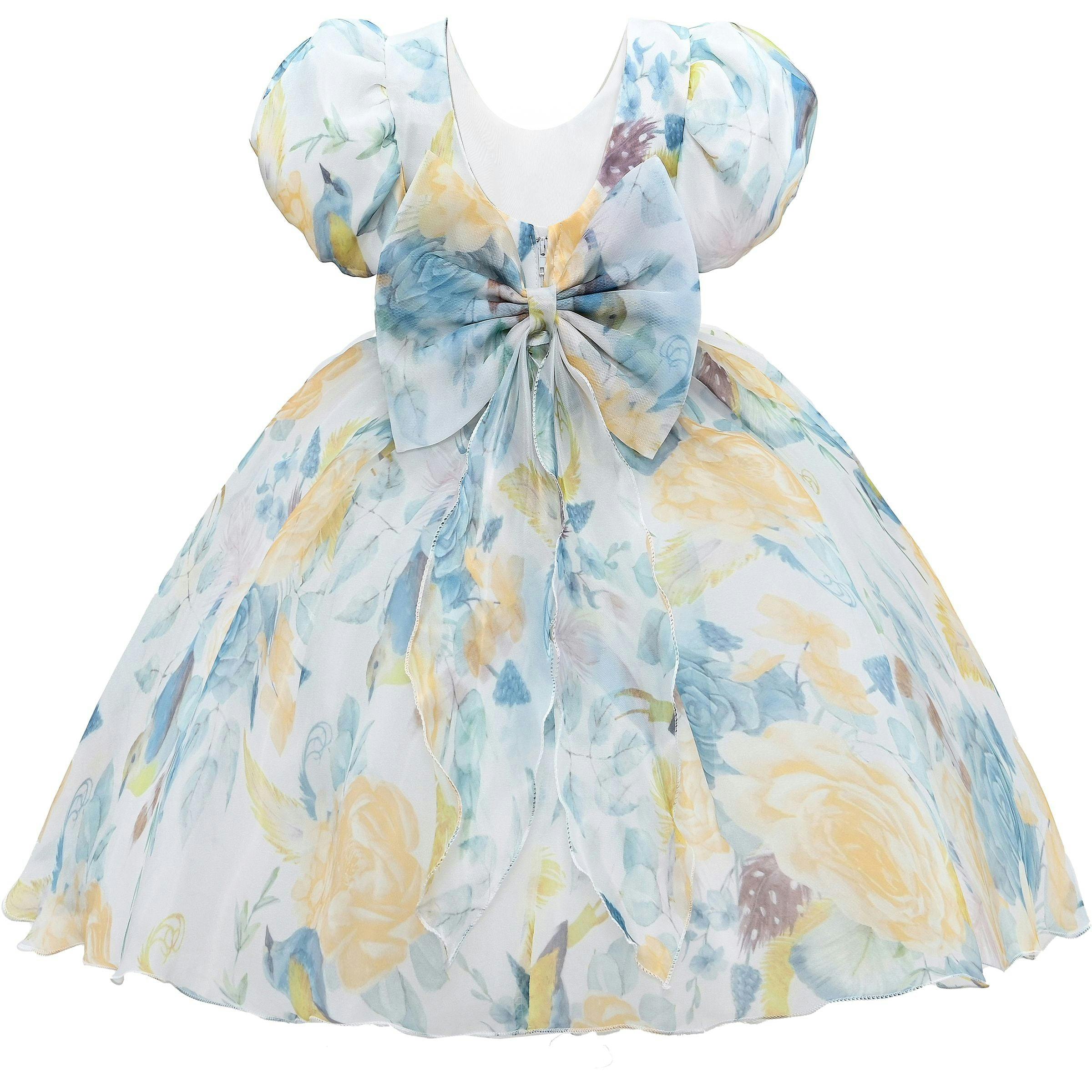 Blue Chablis Floral Garden Organza Dress