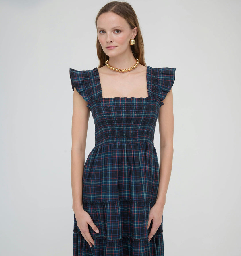 The Ellie Maxi Nap Dress - Jewel Tartan
